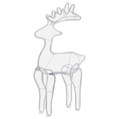 Reindeer Christmas Decoration with Mesh 306 LEDs 60x24x89cm - OLBRIT