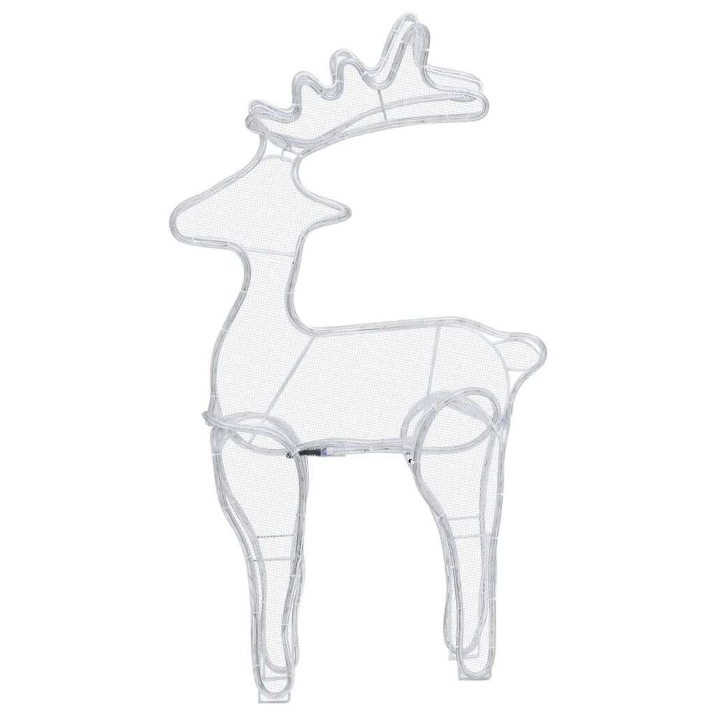 Reindeer Christmas Decoration with Mesh 306 LEDs 60x24x89cm - OLBRIT