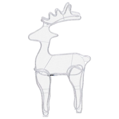 Reindeer Christmas Decoration with Mesh 306 LEDs 60x24x89cm - OLBRIT