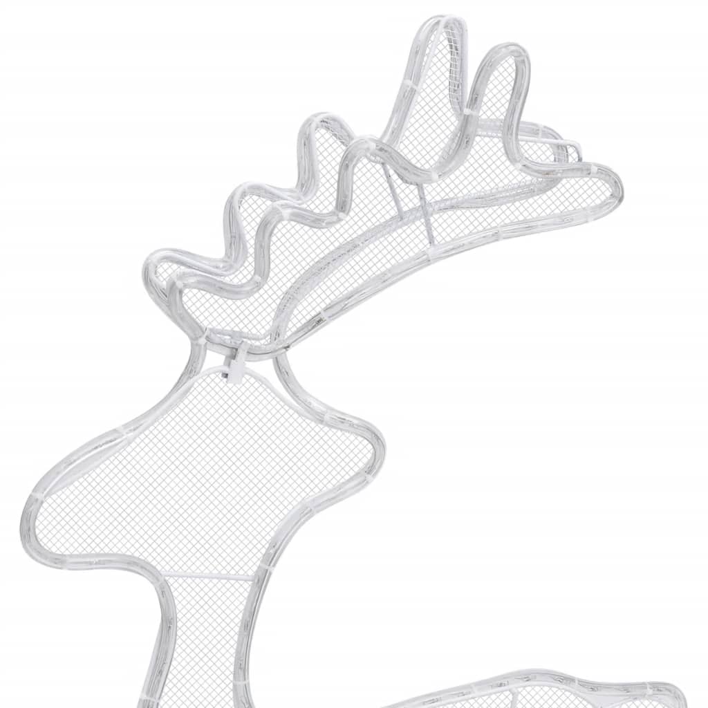 Reindeer Christmas Decoration with Mesh 306 LEDs 60x24x89cm - OLBRIT