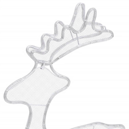Reindeer Christmas Decoration with Mesh 306 LEDs 60x24x89cm - OLBRIT