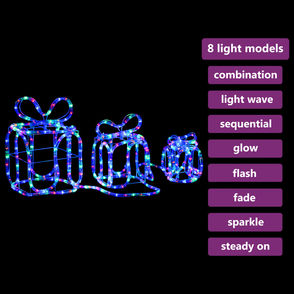 Christmas Decoration Gift Boxes with 180 LEDs Indoor Outdoor - OLBRIT