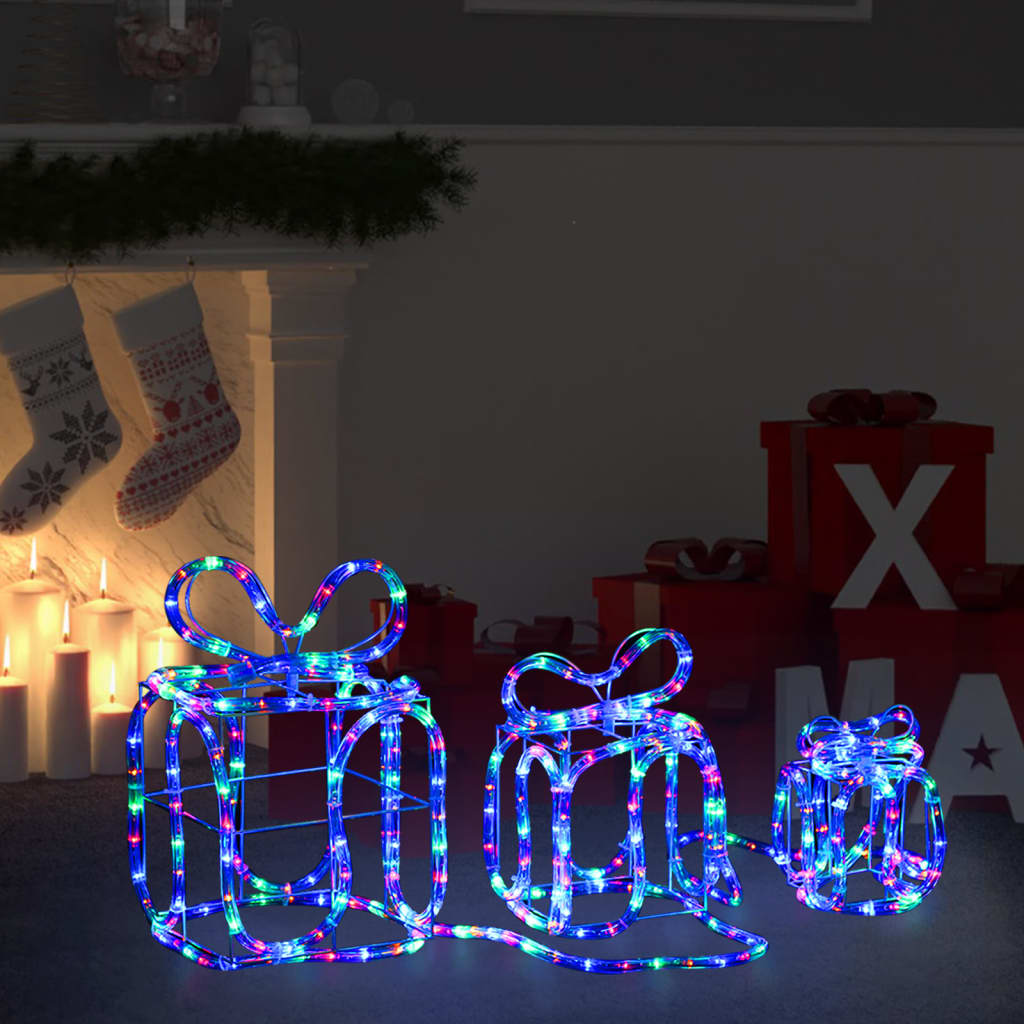 Christmas Decoration Gift Boxes with 180 LEDs Indoor Outdoor - OLBRIT