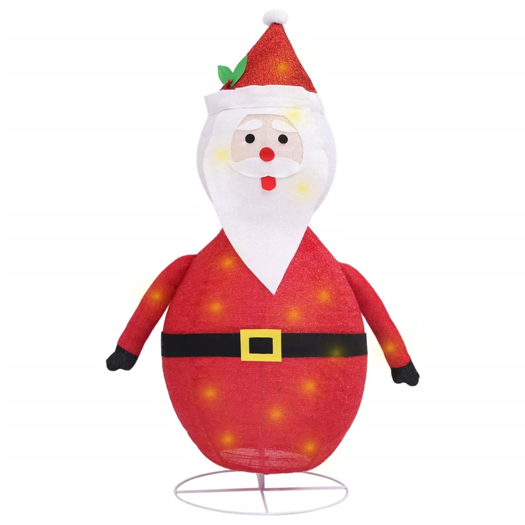Decorative Christmas Santa Claus Figure LED Luxury Fabric 60cm - OLBRIT