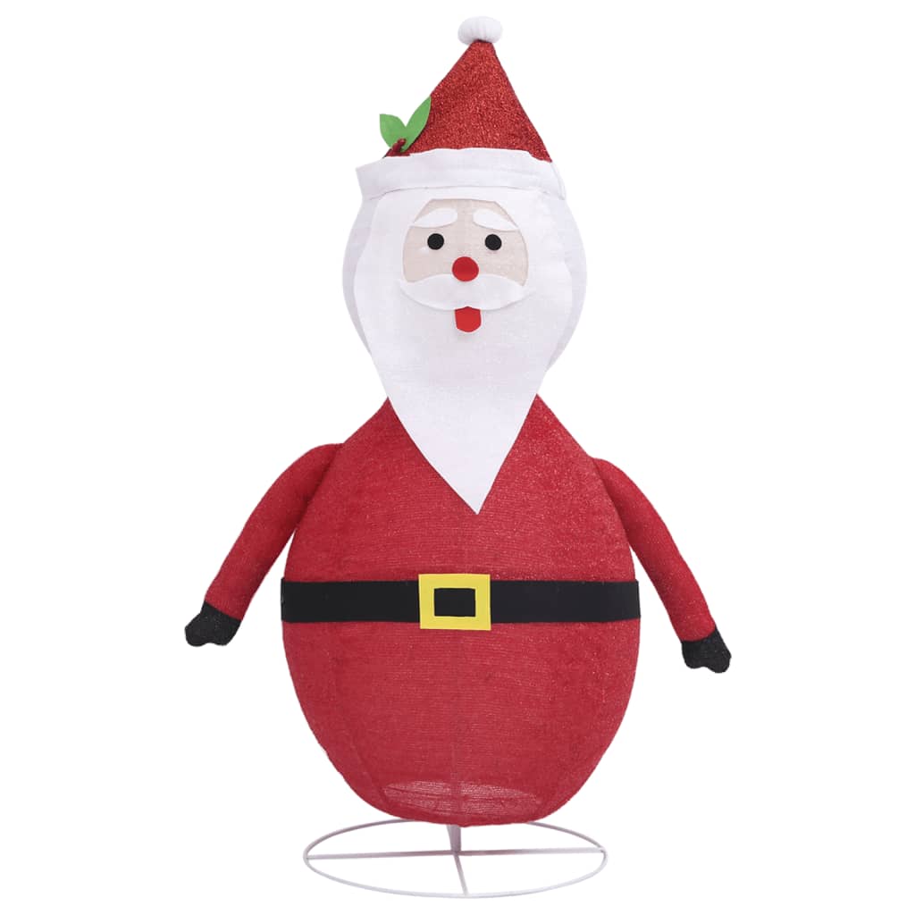 Decorative Christmas Santa Claus Figure LED Luxury Fabric 120cm - OLBRIT