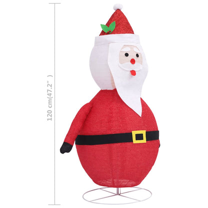Decorative Christmas Santa Claus Figure LED Luxury Fabric 120cm - OLBRIT