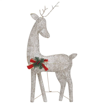 Christmas Reindeer Family 270x7x90 cm Gold Warm White Mesh - OLBRIT