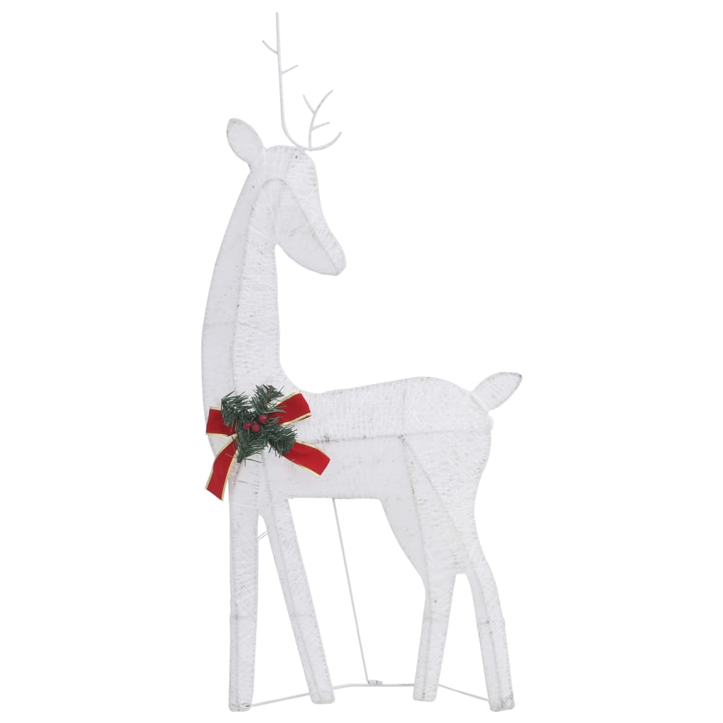 Christmas Reindeer Family 270x7x90 cm White Cold White Mesh - OLBRIT