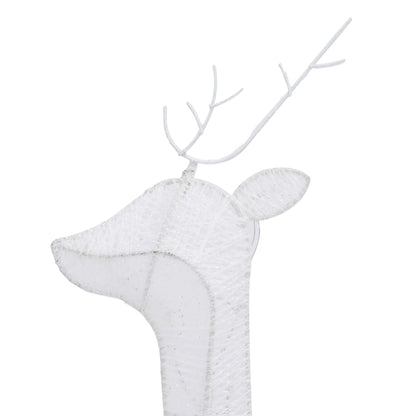 Christmas Reindeer Family 270x7x90 cm White Cold White Mesh - OLBRIT
