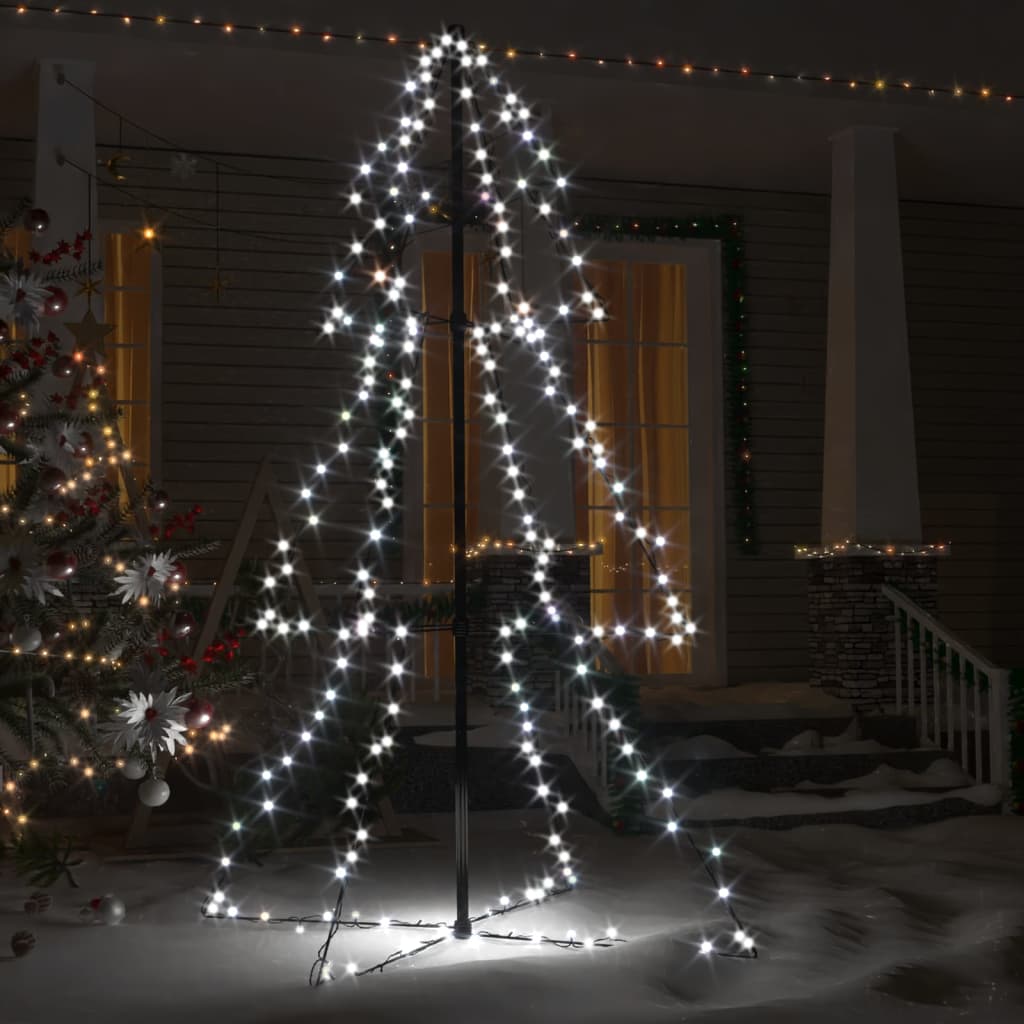 Christmas Cone Tree 200 LEDs Indoor and Outdoor 98x150 cm - OLBRIT