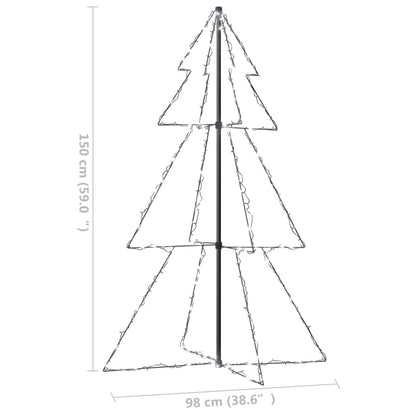 Christmas Cone Tree 200 LEDs Indoor and Outdoor 98x150 cm - OLBRIT