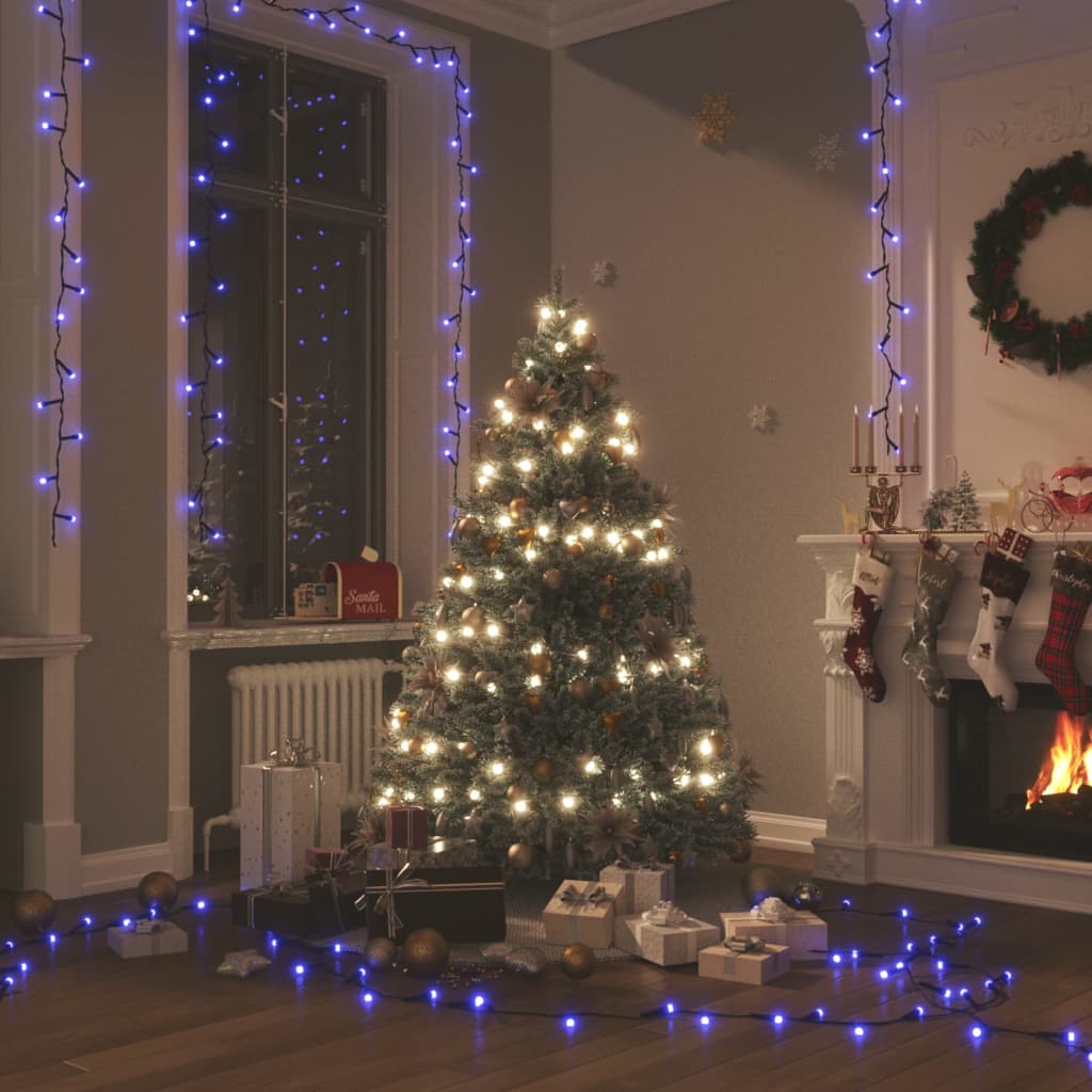 Light String with 400 LEDs Blue 40 m 8 Light Effects - OLBRIT
