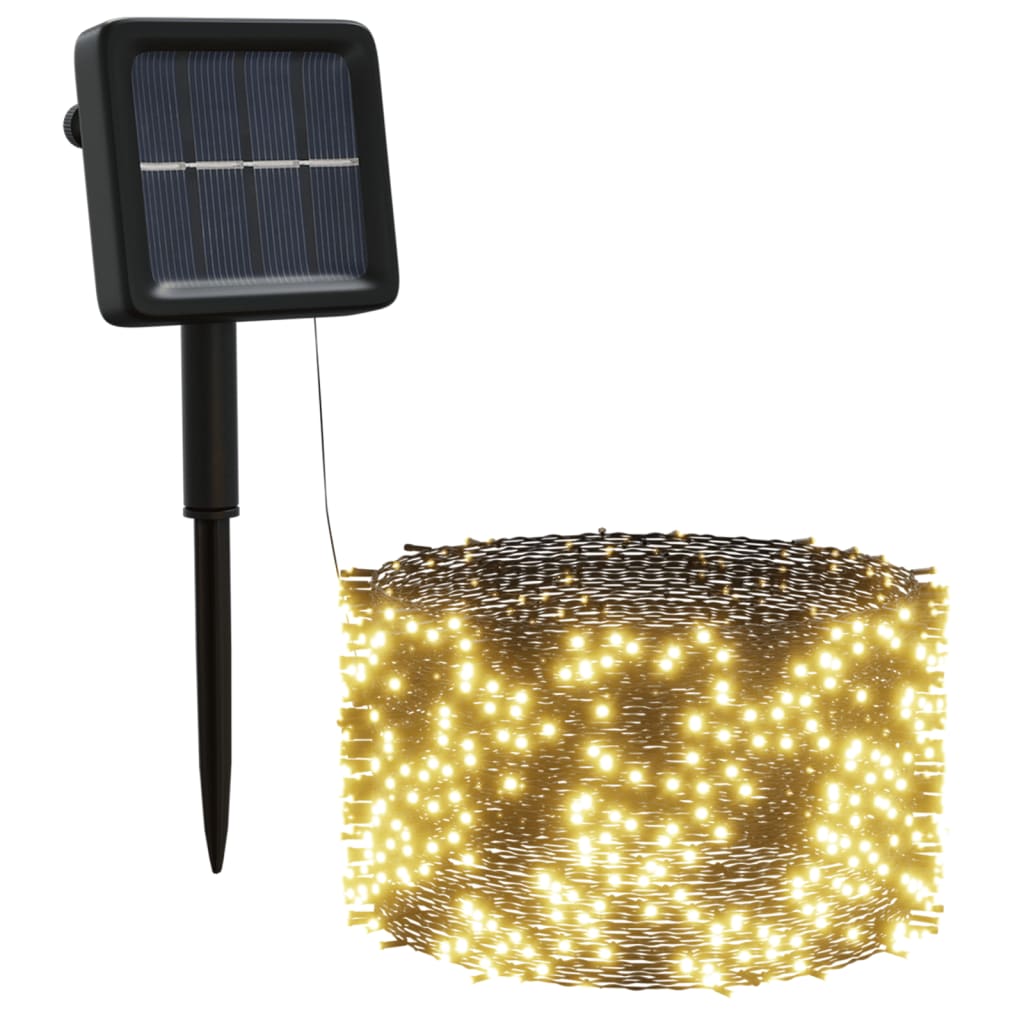 Solar Fairy Lights 5 pcs 5x200 LED Warm White Indoor Outdoor - OLBRIT