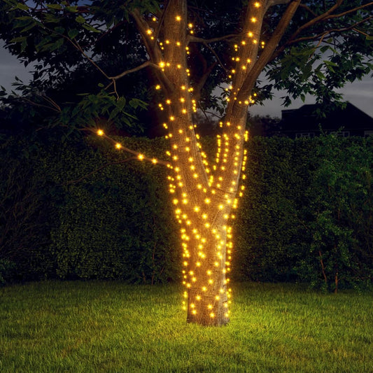 Solar Fairy Lights 5 pcs 5x200 LED Warm White Indoor Outdoor - OLBRIT
