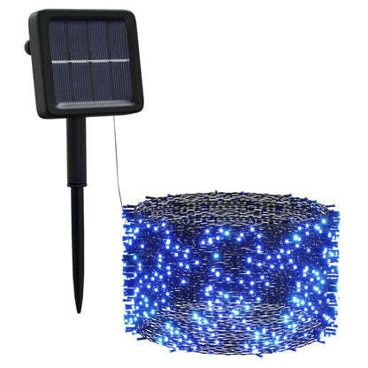 Solar Fairy Lights 5 pcs 5x200 LED Blue Indoor Outdoor - OLBRIT