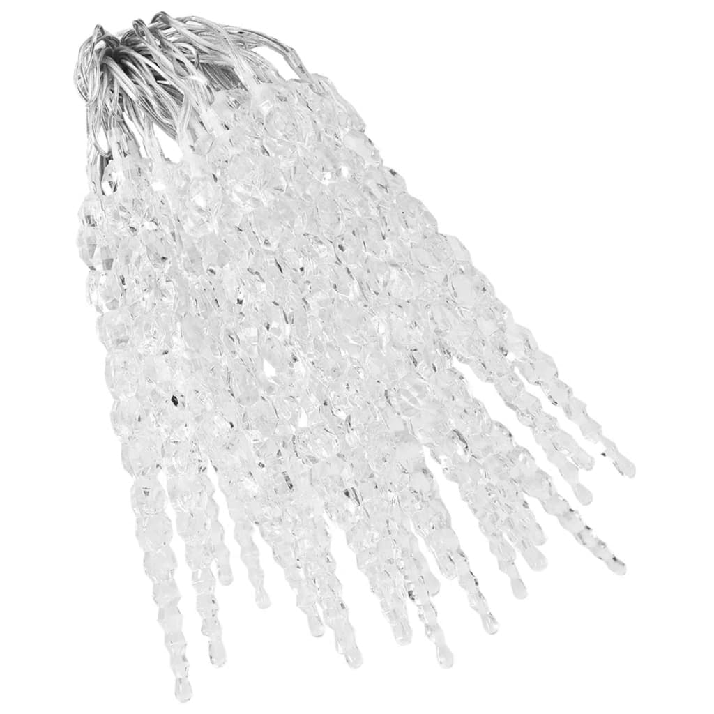 Christmas Icicle Lights 40pcs Warm White Acrylic Remote Control - OLBRIT