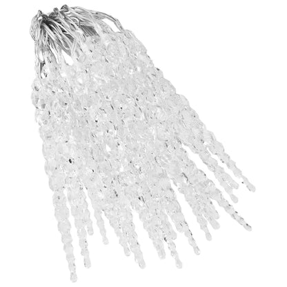 Christmas Icicle Lights 40pcs Warm White Acrylic Remote Control - OLBRIT