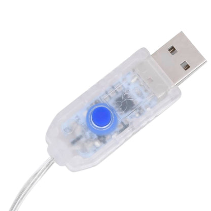 Christmas Icicle Lights 40pcs Cold White Acrylic Remote Control - OLBRIT