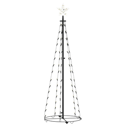 Christmas Cone Tree Warm White 84 LEDs Decoration 50x150 cm - OLBRIT