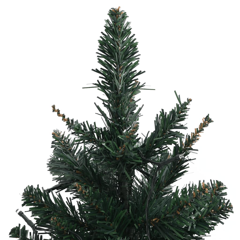 Artificial Pre-lit Christmas Tree with Stands Green 60 cm PVC - OLBRIT