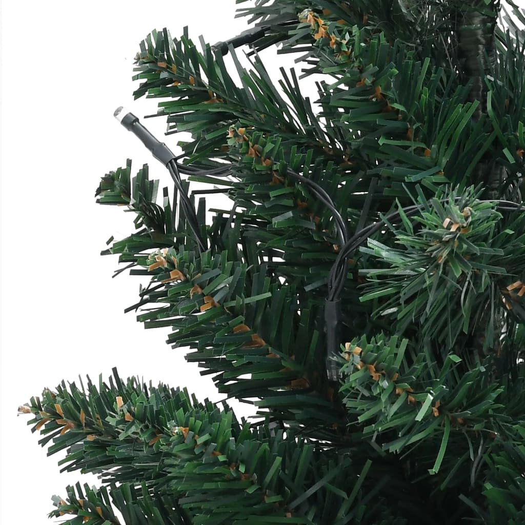Artificial Pre-lit Christmas Tree with Stands Green 60 cm PVC - OLBRIT
