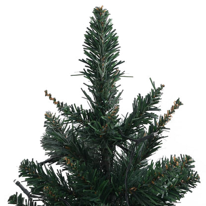 Artificial Pre-lit Christmas Tree with Stands Green 90 cm PVC - OLBRIT