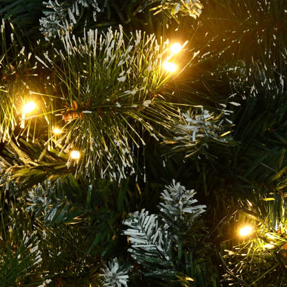 Artificial Pre-lit Christmas Tree with Stands Green 60 cm PVC - OLBRIT