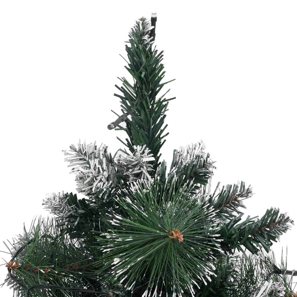 Artificial Pre-lit Christmas Tree with Stands Green 60 cm PVC - OLBRIT
