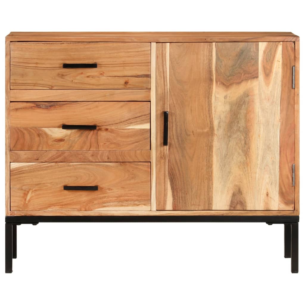 Sideboard 88x30x73 cm Solid Acacia Wood - OLBRIT