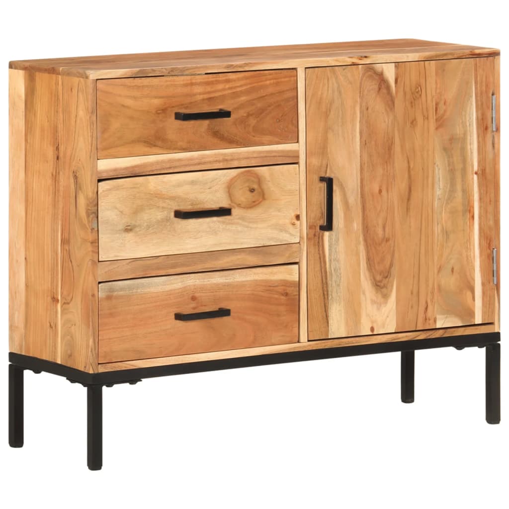 Sideboard 88x30x73 cm Solid Acacia Wood - OLBRIT