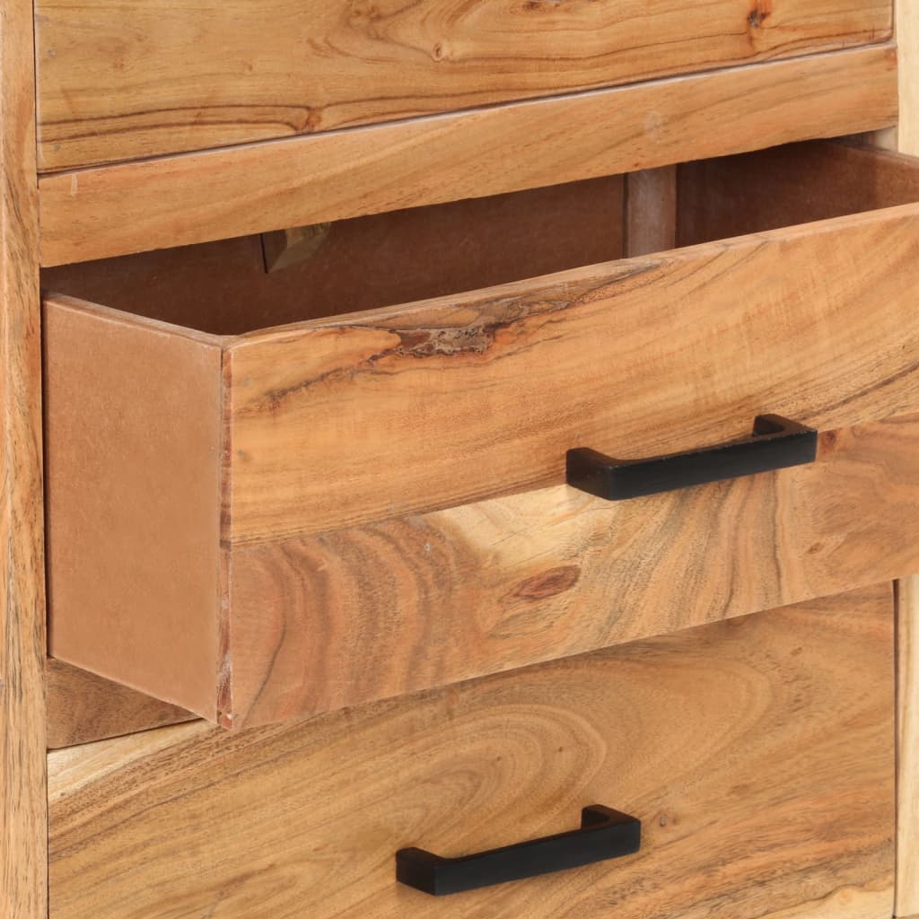Sideboard 88x30x73 cm Solid Acacia Wood - OLBRIT