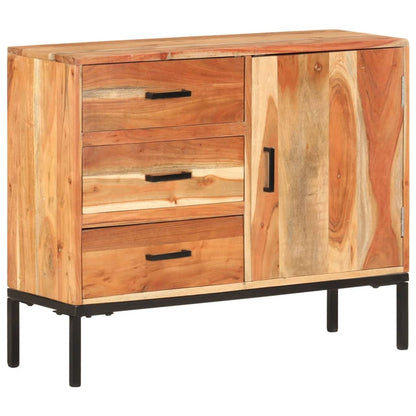 Sideboard 88x30x73 cm Solid Acacia Wood - OLBRIT