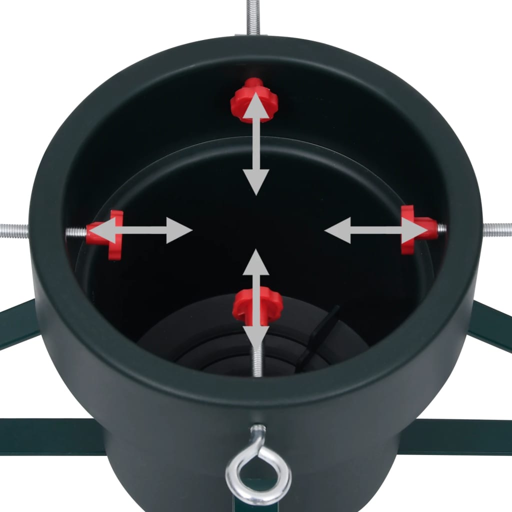 Christmas Tree Stand Black 46x46x19 cm - OLBRIT