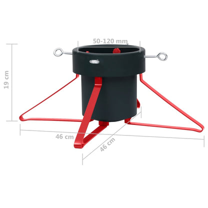 Christmas Tree Stand Green and Red 46x46x19 cm - OLBRIT