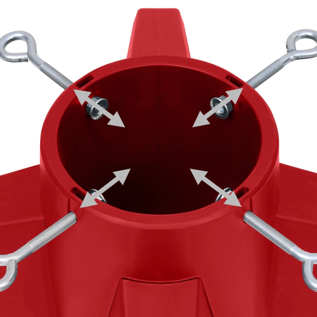 Christmas Tree Stand Red 55.5x55.5x15 cm - OLBRIT