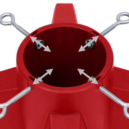 Christmas Tree Stand Red 55.5x55.5x15 cm - OLBRIT
