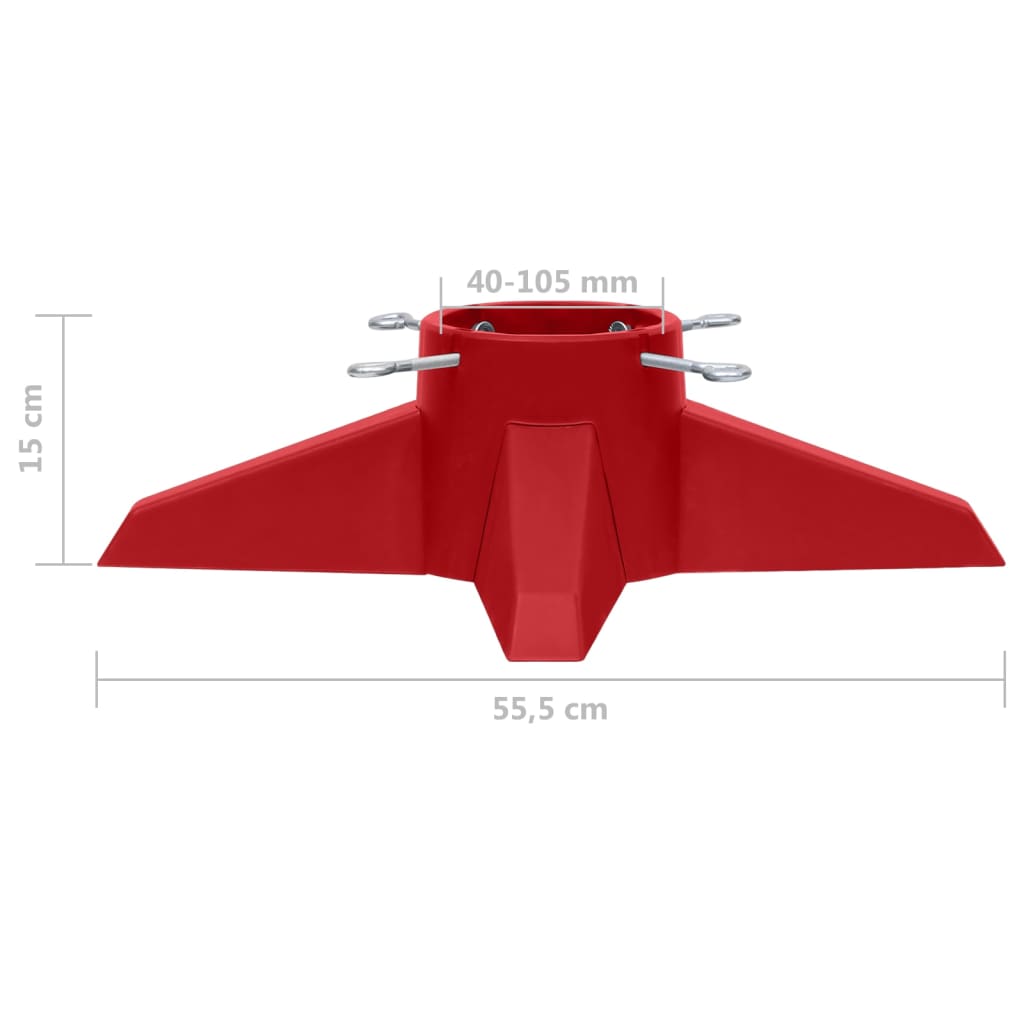 Christmas Tree Stand Red 55.5x55.5x15 cm - OLBRIT