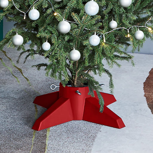 Christmas Tree Stand Red 55.5x55.5x15 cm - OLBRIT