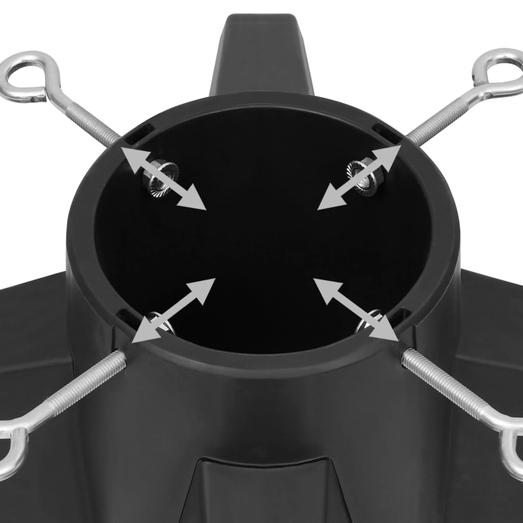 Christmas Tree Stand Grey 55.5x55.5x15 cm - OLBRIT