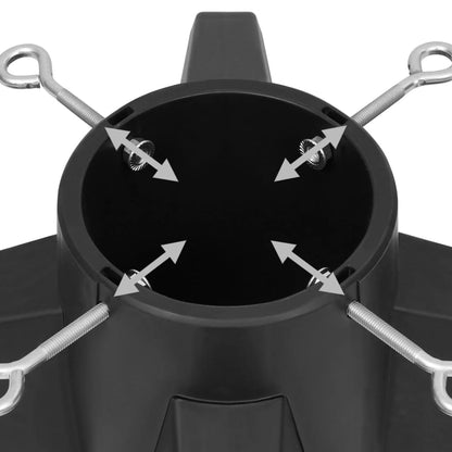 Christmas Tree Stand Grey 55.5x55.5x15 cm - OLBRIT