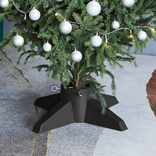 Christmas Tree Stand Grey 55.5x55.5x15 cm - OLBRIT