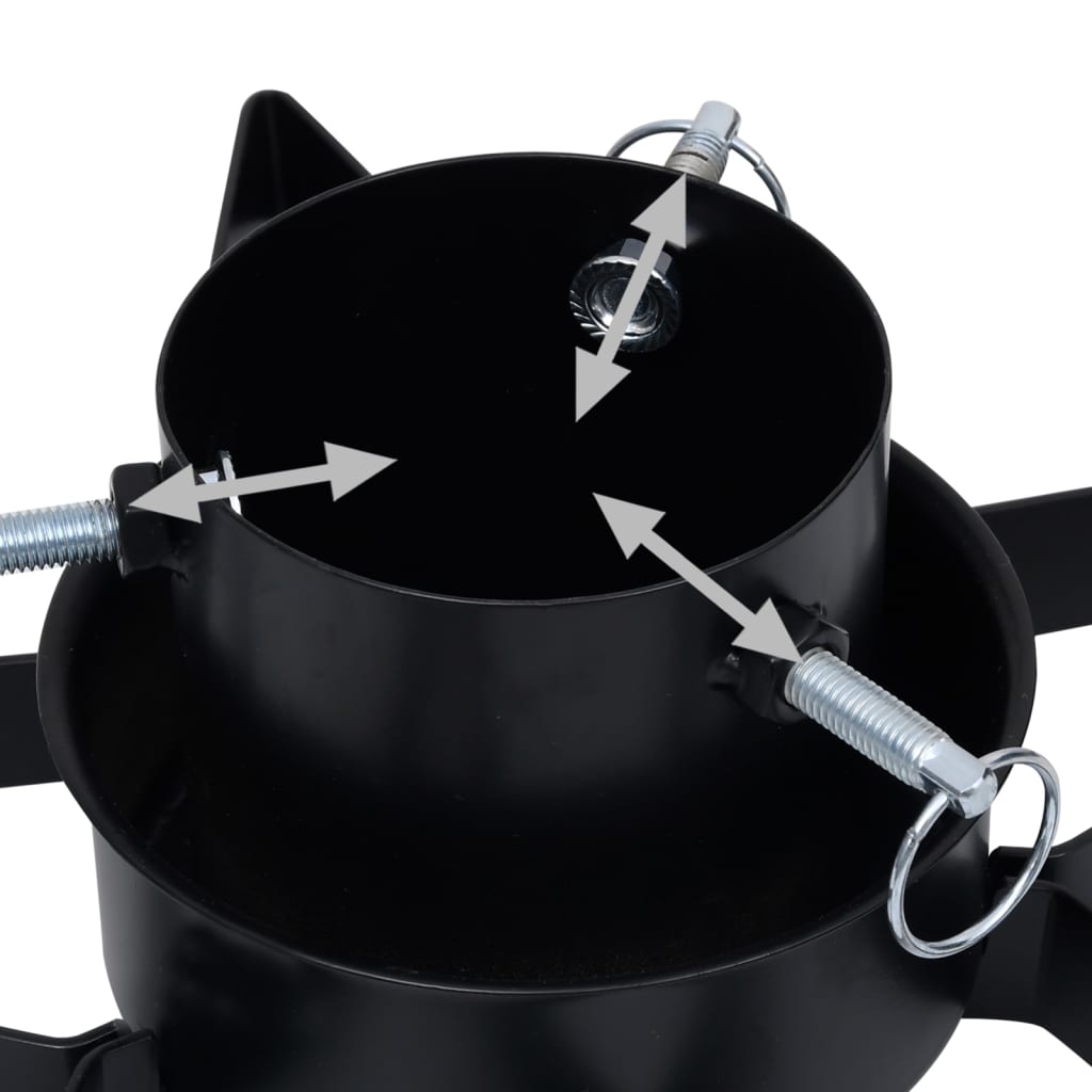 Christmas Tree Stand Black 47x47x13.5 cm - OLBRIT