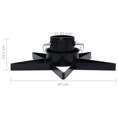 Christmas Tree Stand Black 47x47x13.5 cm - OLBRIT