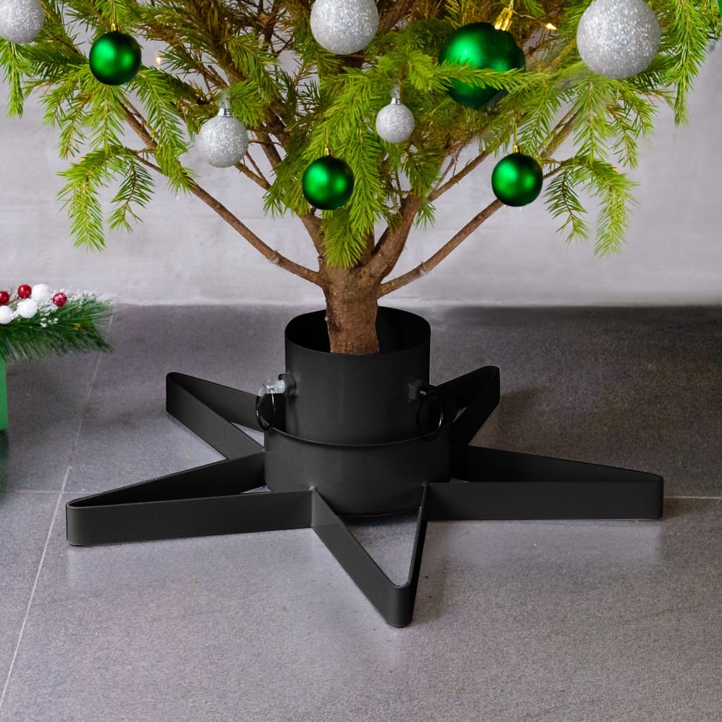 Christmas Tree Stand Black 47x47x13.5 cm - OLBRIT