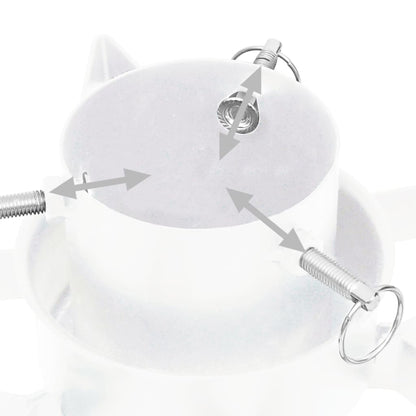Christmas Tree Stand White 47x47x13.5 cm - OLBRIT