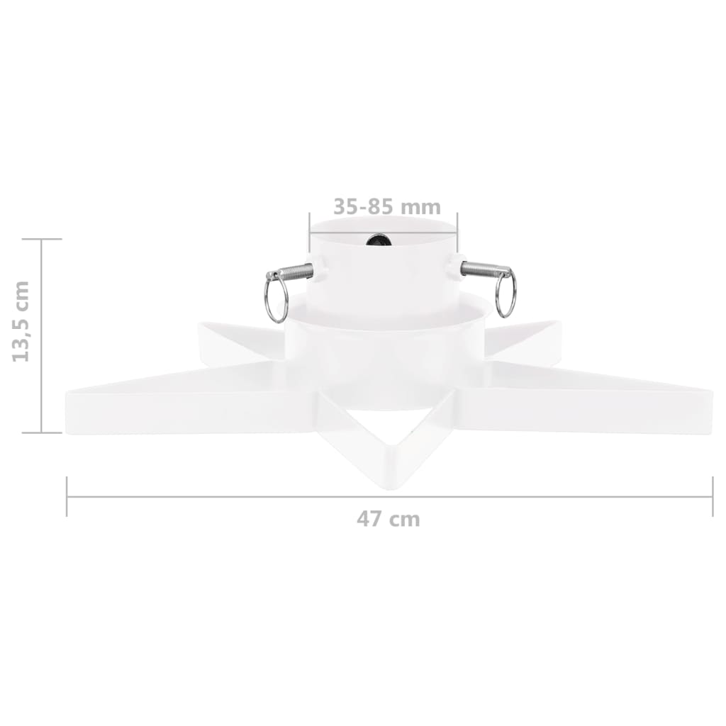 Christmas Tree Stand White 47x47x13.5 cm - OLBRIT