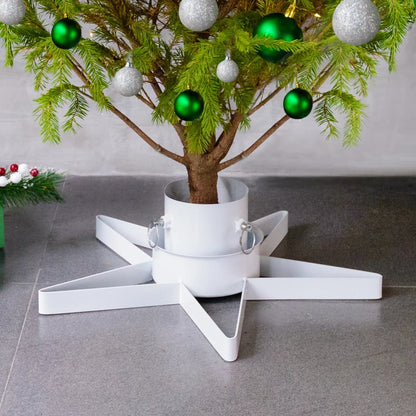 Christmas Tree Stand White 47x47x13.5 cm - OLBRIT
