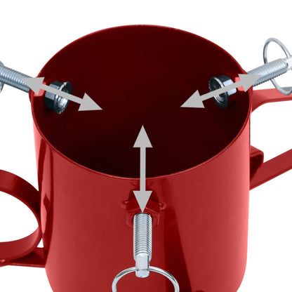 Christmas Tree Stand Red 58x58x21 cm - OLBRIT