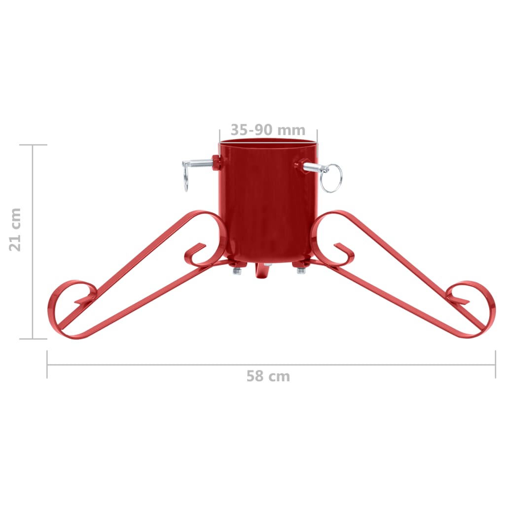 Christmas Tree Stand Red 58x58x21 cm - OLBRIT