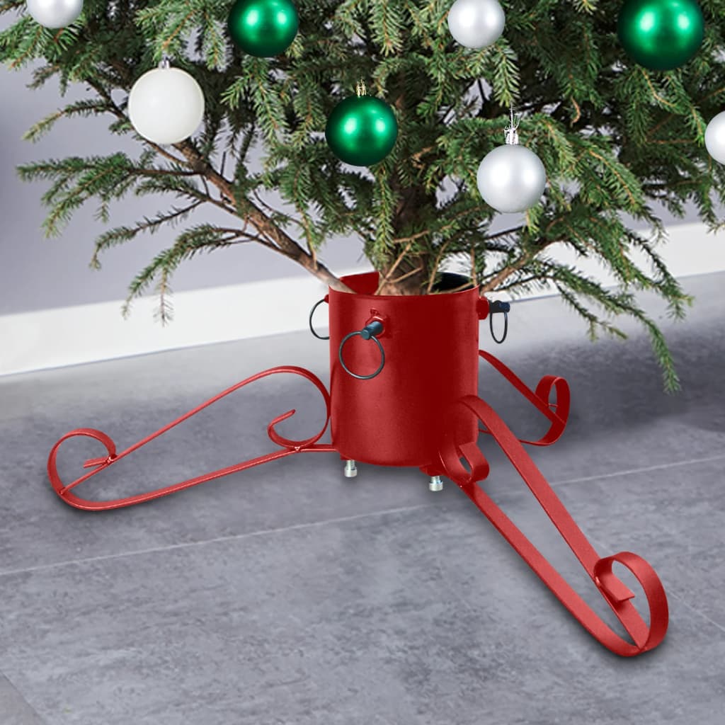 Christmas Tree Stand Red 58x58x21 cm - OLBRIT